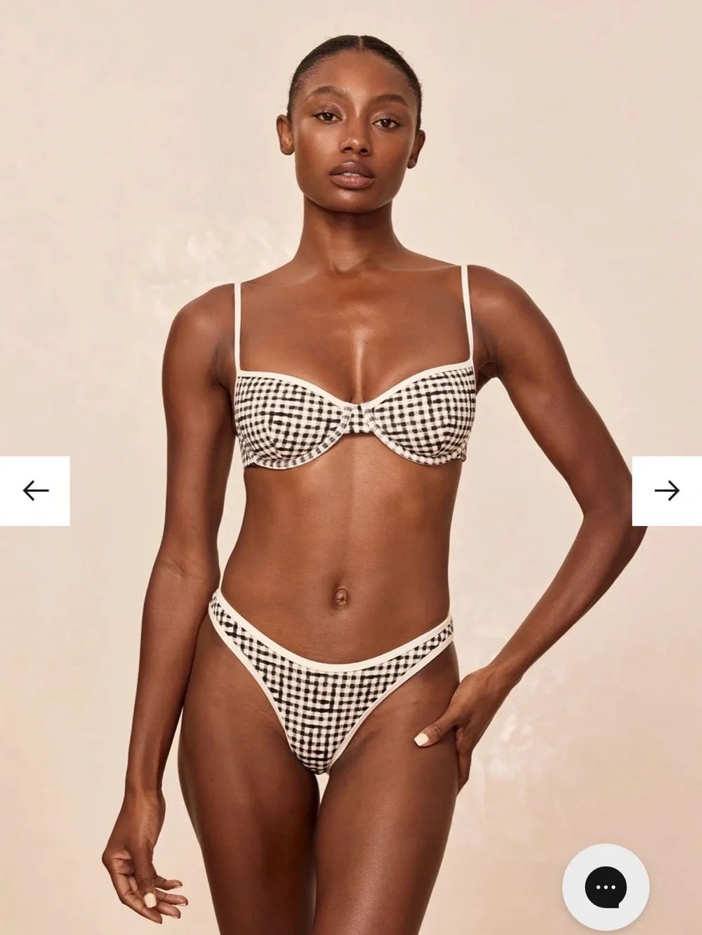 Monday Swimwear Capri Gingham Bikini Top